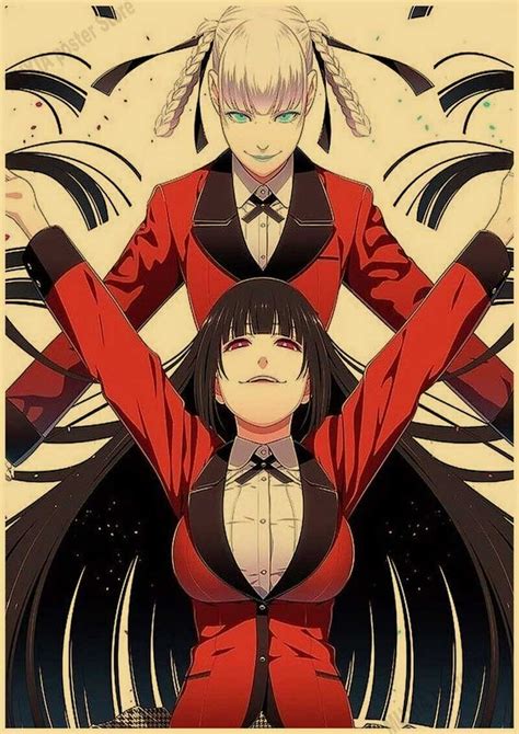 Vintage Japanese Anime Poster Kraft Paper Kakegurui Posters Wall