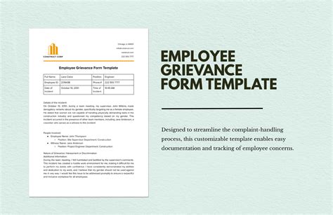 Employee Grievance Form Download In Word Google Docs Template Net