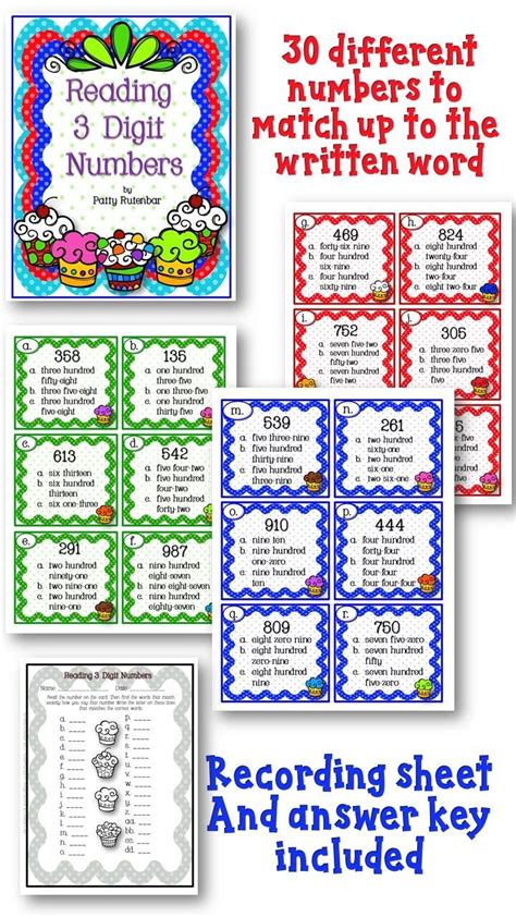 Reading 3 Digit Numbers Writing Numbers Educational Math Games