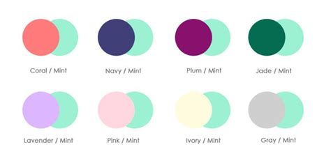 Color Pairings Mint And Navy Color Pairing When I Get Married