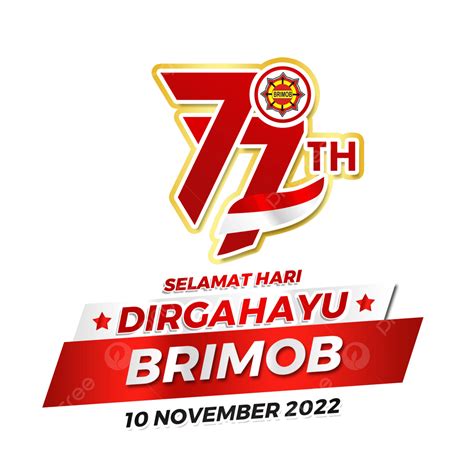 Happy 77th Mobile Brigade Corps Brimob Hut 2022 77th Brimob Hut Logo