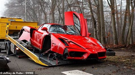 Mechanic Wrecks £25million Ferrari After Smashing Into Tree Stump On