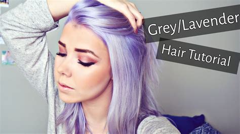 Gray hairstyles look great at any age. Grey/Lavender Hair Tutorial | Regrowth Bleaching & Toning ...