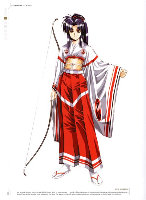 Safebooru 1girl Absurdres Bow Weapon Growlanser Hakama Highres