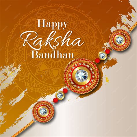 Premium Vector Rakhi Card Design For Happy Raksha Bandhan Celebration