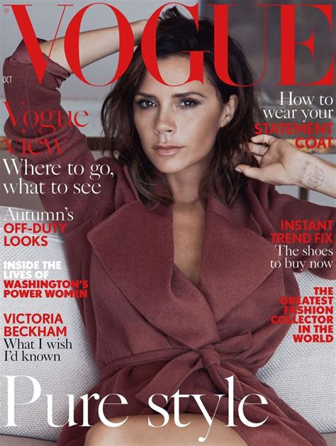 Victoria Beckham Vogue Uk October 2016 Photoshoot