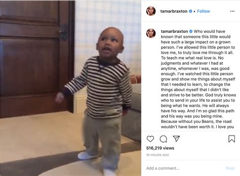 They Grow So Fast Tamar Braxtons Touching Tribute To Son Logan