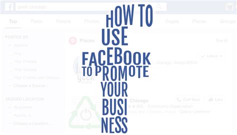 How To Use Facebook To Promote Your Business Geek Chicago Web