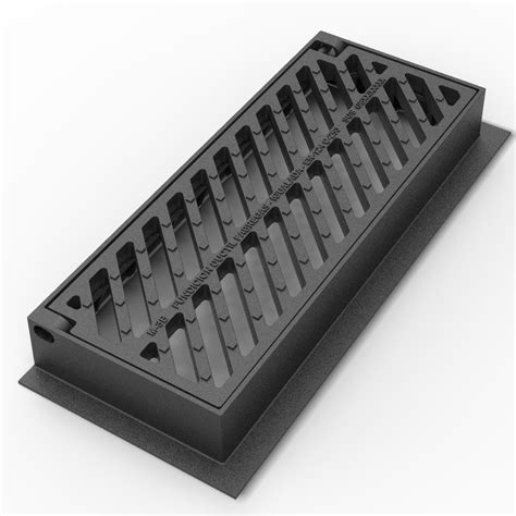 Barcelona Folding Scupper Grate And Frame In Ductile Casting M 3b