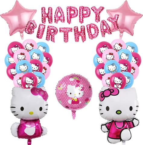 Hello Kitty Party Supplies Xrhot 42 Pieces Kitty Theme Decoration Hello Kitty Themed Birthday