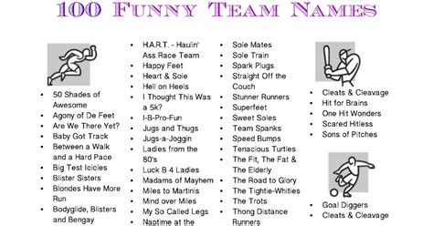 Funny Game Show Team Names Jobs Online