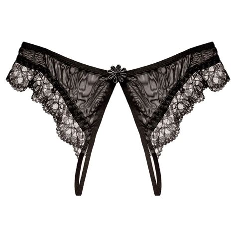 Erotic Lingerie Sexy Panties Lace Transparent Crotchless Panties For Women Open Crotch Sex