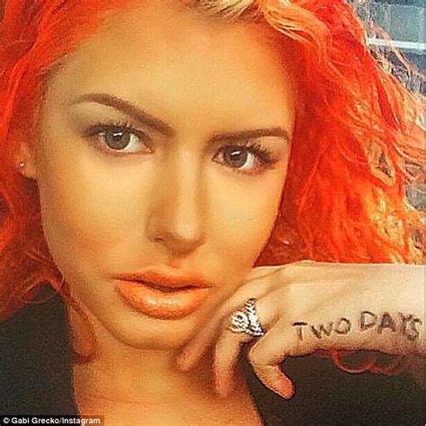 Gabi Grecko Poses In Tribal Print Swimsuit After Hinting She Ll Soon Wed Geoffrey Edelsten