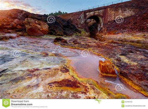 Rio Tinto River In Spain Stock Photo Image 62781019