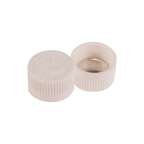 20mm By 400 Thread White Crc Cap With Fs3 19 Heat Induction Liner For
