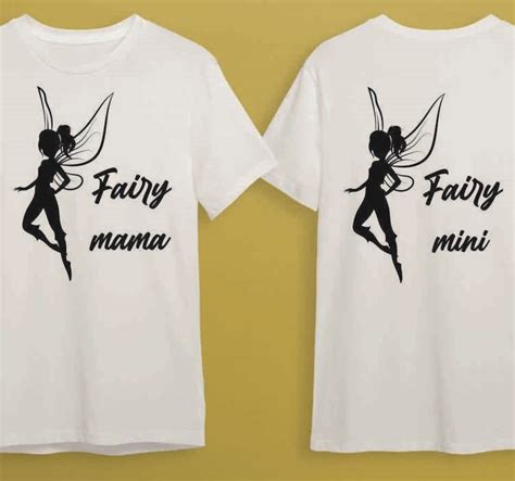 Camiseta Mama E Hija Hada Mama Y Mini Tenvinilo