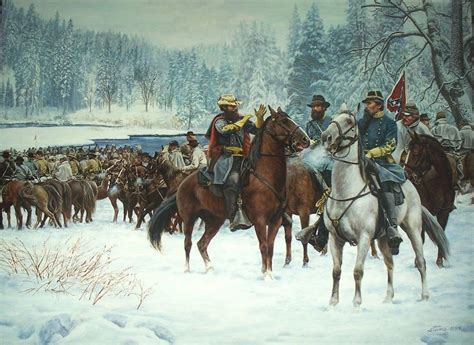 Jeb Stuart The Christmas Raid Civil War Artwork Civil War Art War Art