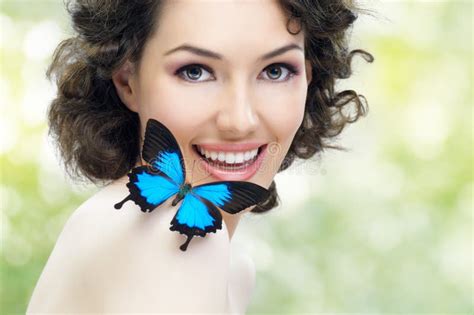 Butterfly Woman Stock Image Image Of Female Person 18666103