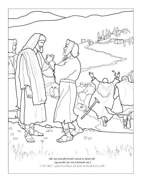 Image Result For Colouring In Pictures On The 10 Lepers Jesus