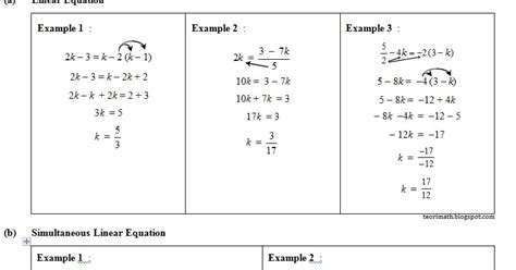Topik kali ini kita akan throwback topik tingkatan 3 iaitu persamaan linear. (6) Persamaan Linear (Linear Equations I, II) | ! Chegu Zam