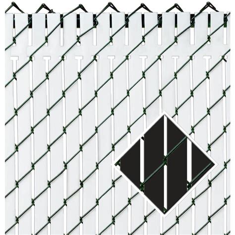 Pexco Black Chain Link Fence Privacy Screen At