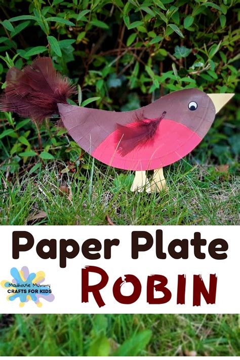 Paper Plate Robin Craft For Kids Preschool Christmas Crafts Spring