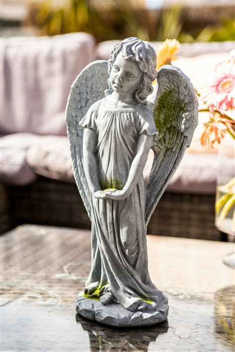 35cm Large Resin Angel Statue Garden Ornament Girl Figurine | Etsy