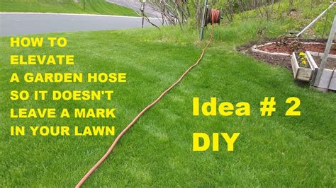 Garden hoses are a versatile tool in the garden with or without a sprinkler system. HOW TO ELEVATE A GARDEN HOSE ABOVE YOUR LAWN - Idea #2 ...