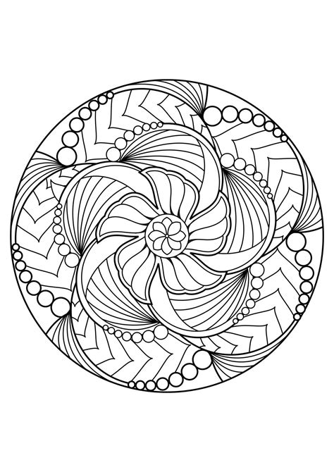 Coloriage mandala  Coloriages Gratuits à Imprimer  Dessin 30833