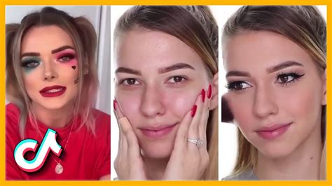 Tik Tok Makeup Challenge August Hot Trend Transformation Youtube
