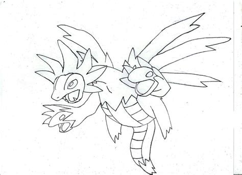 Hydreigon Pokemon Coloring Pages