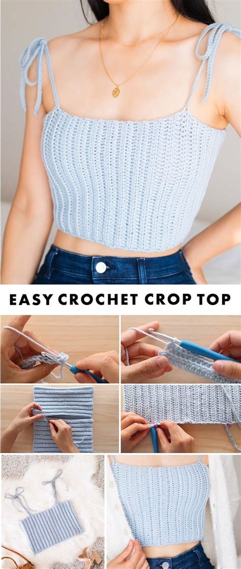 Easy Crochet Crop Top Tutorial Diy Crochet Crop Top Easy Diy Clothes