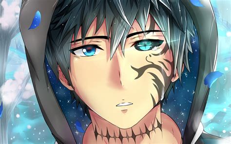 Maybe you would like to learn more about one of these? Download 2880x1800 Anime Boy, Tattoo, Colorful Eyes, Shape ...