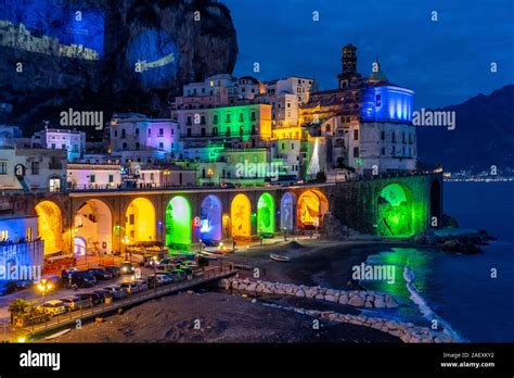 Amalfi Village By Night High Resolution Stock Photography And Images