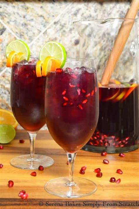 Red Wine Pomegranate Sangria Serena Bakes Simply From Scratch