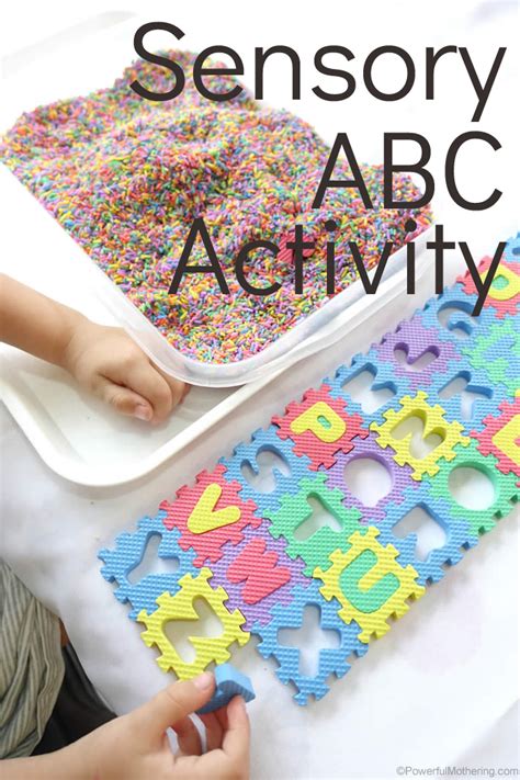 It is not difficult for most children to learn how to use a cell phone; Sensory ABC Activity For Preschool or Kindergarten
