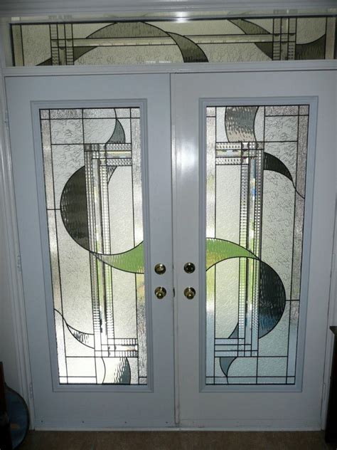 Decorative Glass Door Inserts Photo Gallery — Distinctive Glass Inserts Wrought Iron