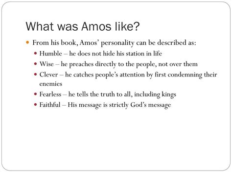 Ppt The Book Of Amos Powerpoint Presentation Free Download Id2200503