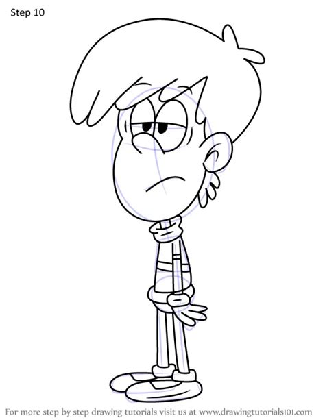 Step By Step How To Draw Artie Dombrowski From The Loud House