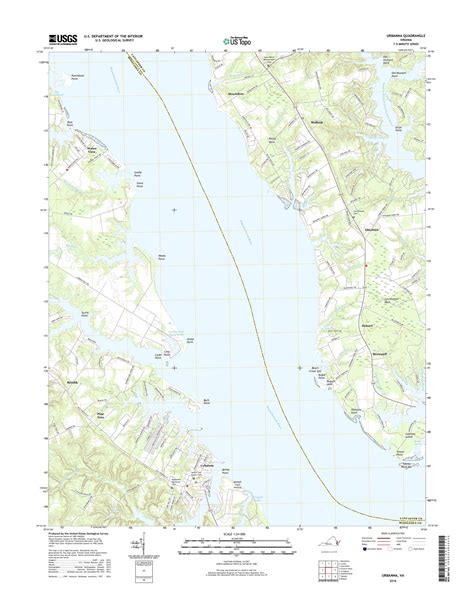 Mytopo Urbanna Virginia Usgs Quad Topo Map