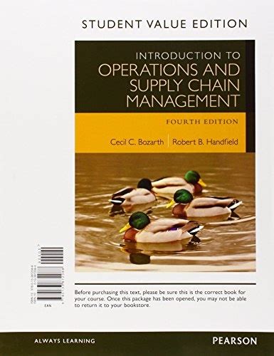 Introduction To Operations And Supply Chain Management Student Value