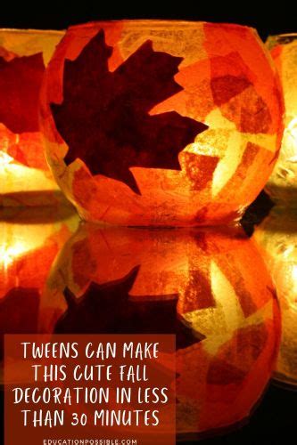 This Simple Autumn Leaf Luminary Is A Fun Fall Craft For Kids