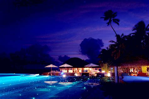 Maldives Night Wallpaper 1080p As Wallpaper Hd Amazing Swimming Pools