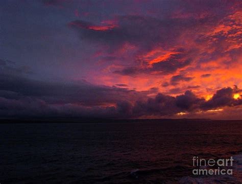 Red Skies At Night Hawaii Photograph By Phil Welsher Pixels