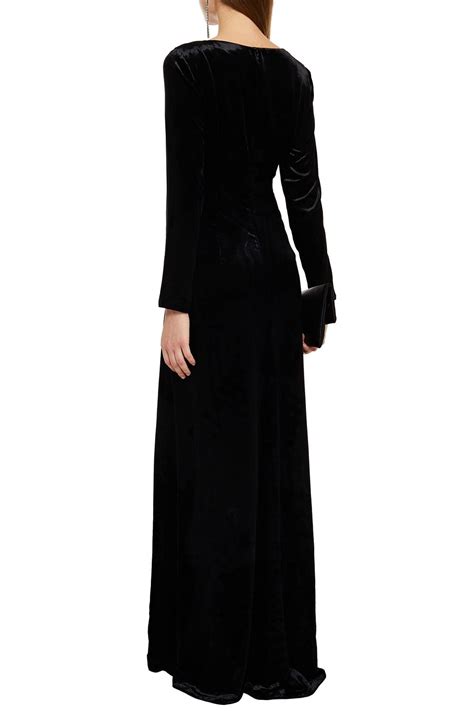 Black Embellished Velvet Gown Sale Up To 70 Off THE OUTNET