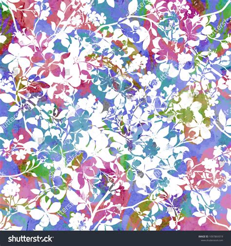 Download a single image, no commitments!. Floral texture repeat modern pattern | Watercolor floral ...