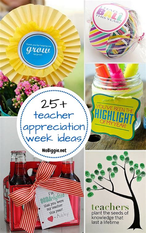 25 Teacher Appreciation Week Ideas Nobiggie