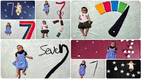 7 Months Theme Baby Photoshoot Ideas At Home Youtube