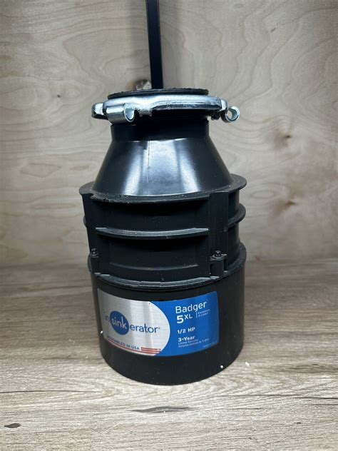Untested- Parts Only~ Insinkerator Badger 5XL Garbage Disposal 1/2 HP