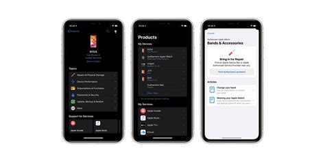 Apple Updates The Official Support App With A New Interface Dark Mode